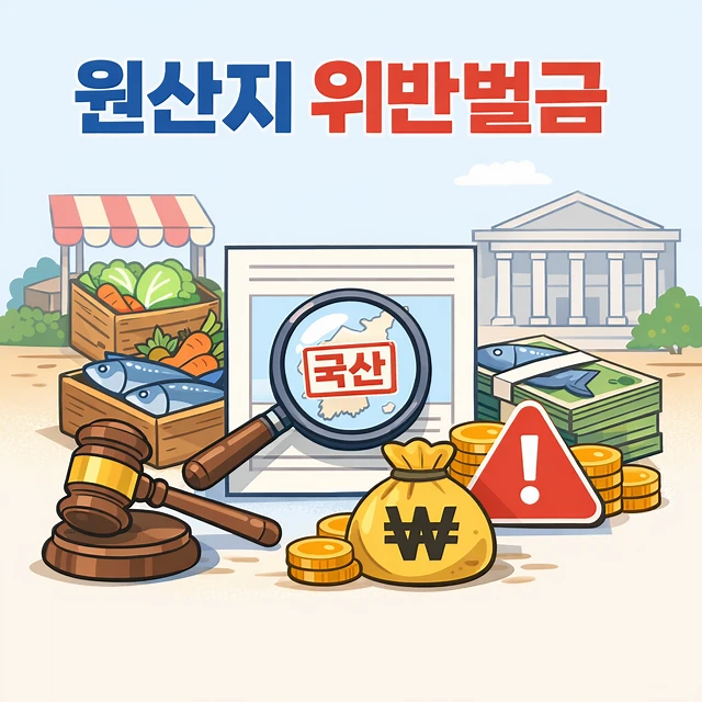 원산지벌금위반