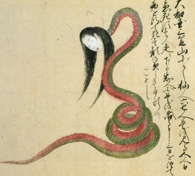 여자얼굴뱀