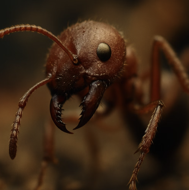 불개미의 이중 공격, '물고 쏘기'