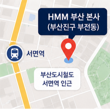  HMM 부산 본사 근무인원