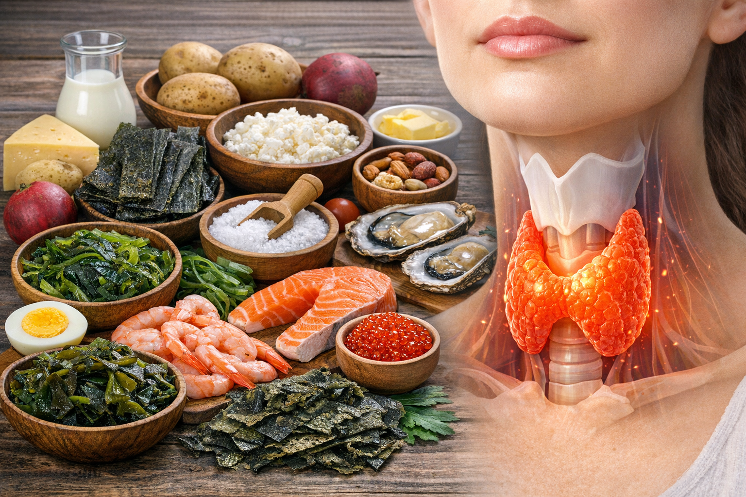 요오드 많은 음식 갑상선 영향 이미지