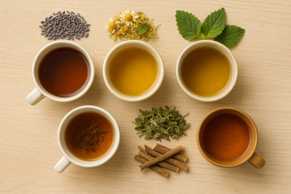 스트레스를 줄이는 약초 차/gpt