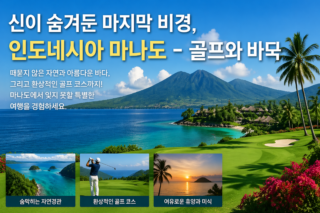 신이 숨겨둔 마지막 섬 마나도 여행, 골프와 비경 한 번에 즐기는 법