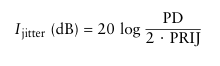 Limitation on the MTI improvement factor due to PRI jitter