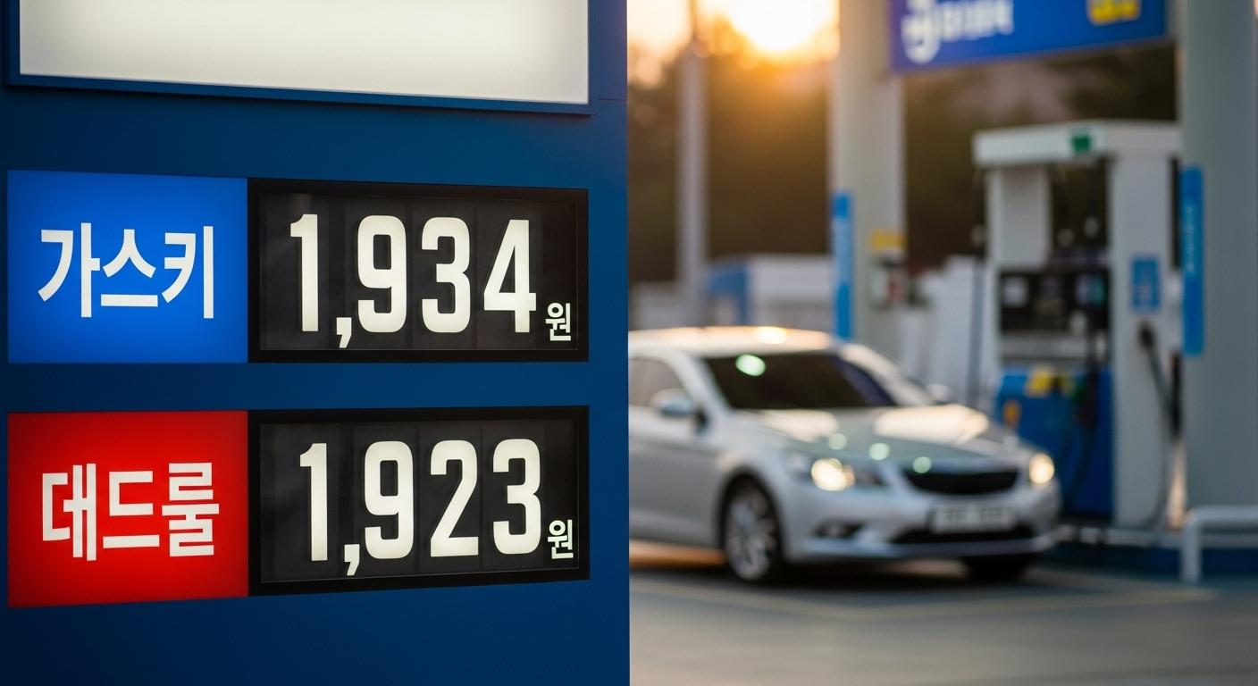 휘발유 1934원, 경유 1923원