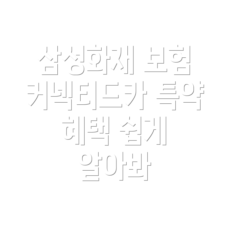 삼성화재 다이렉트 자동차 보험