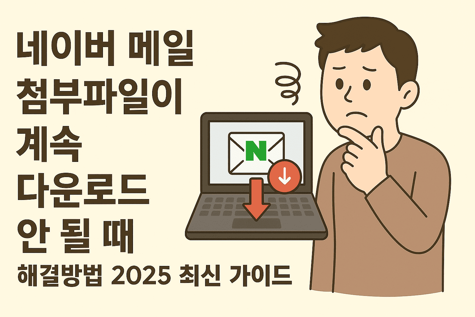 네이버 메일 첨부파일이 계속 다운로드 안 될 때 해결방법 ❘ 2025 최신 가이드