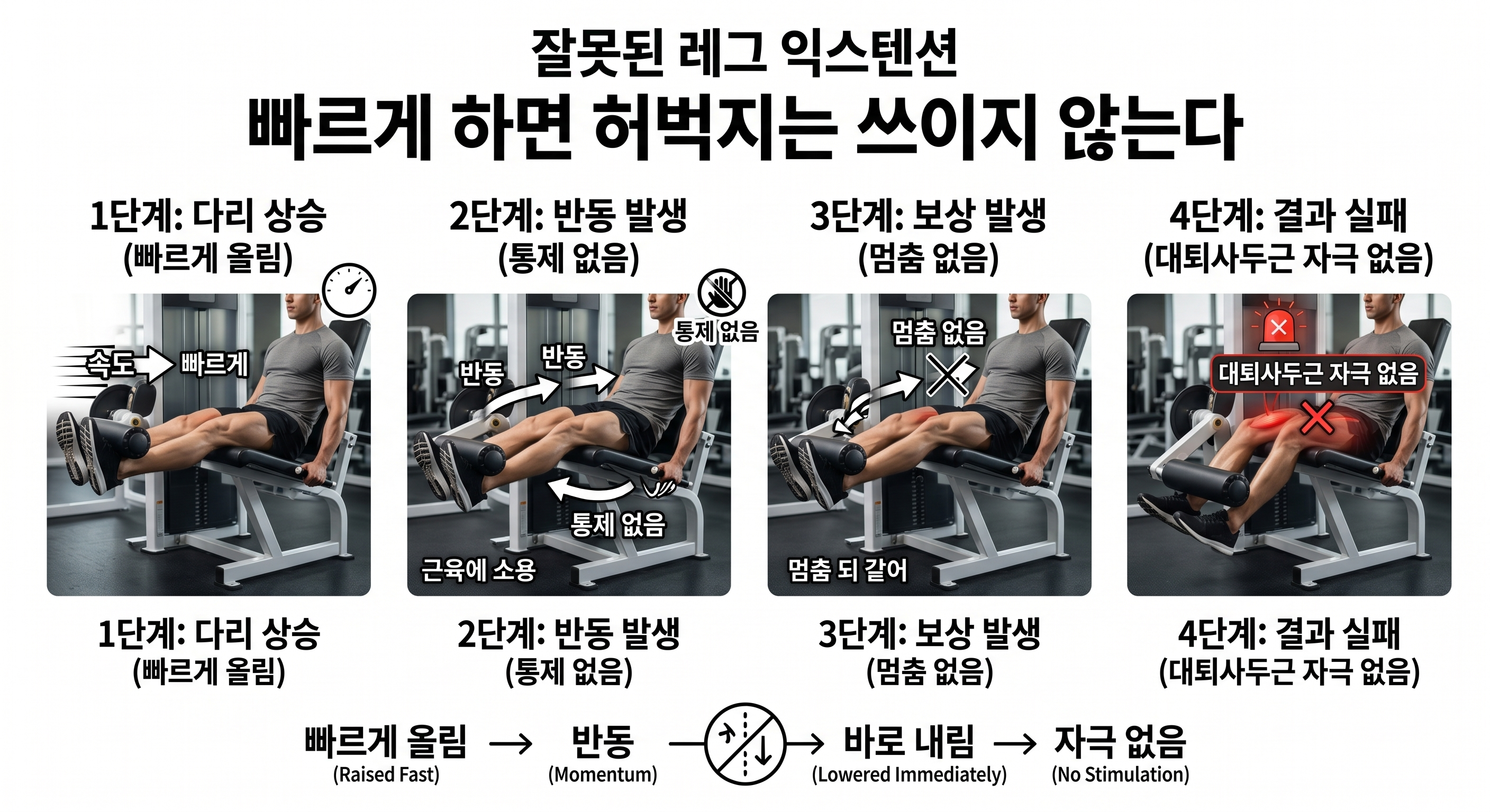 잘못된 레그 익스텐션