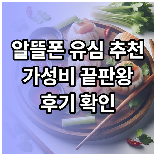 가성비 최고 알뜰폰 유심 어떤걸 선택