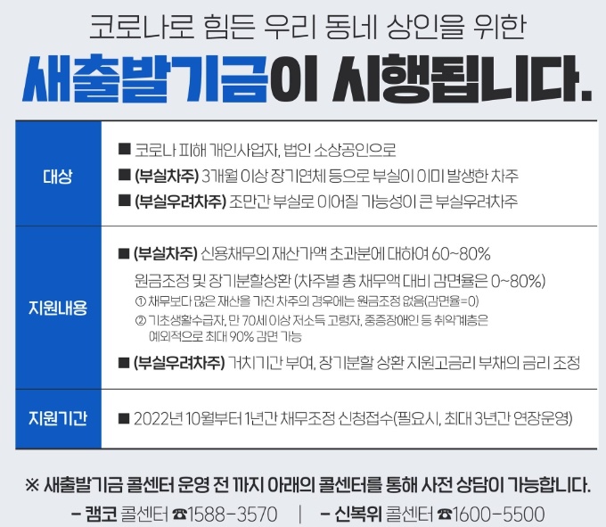 새출발기금 내용