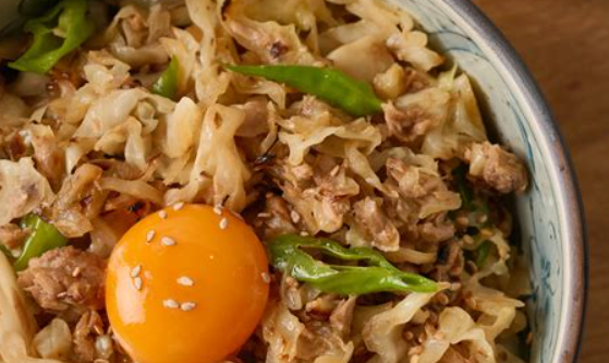 양배추참치덮밥