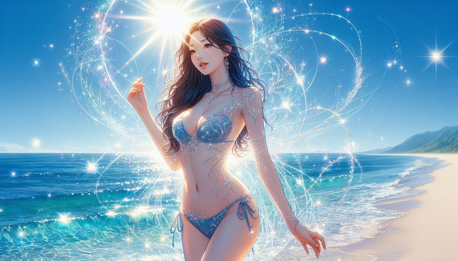 AI Art : Ocean's Muse : Ethereal Beauty 03
