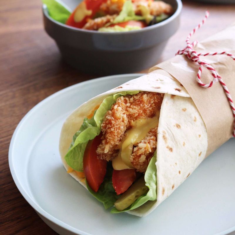 닭고기를 활용한 최고의 선택, 치킨 또띠아 랩