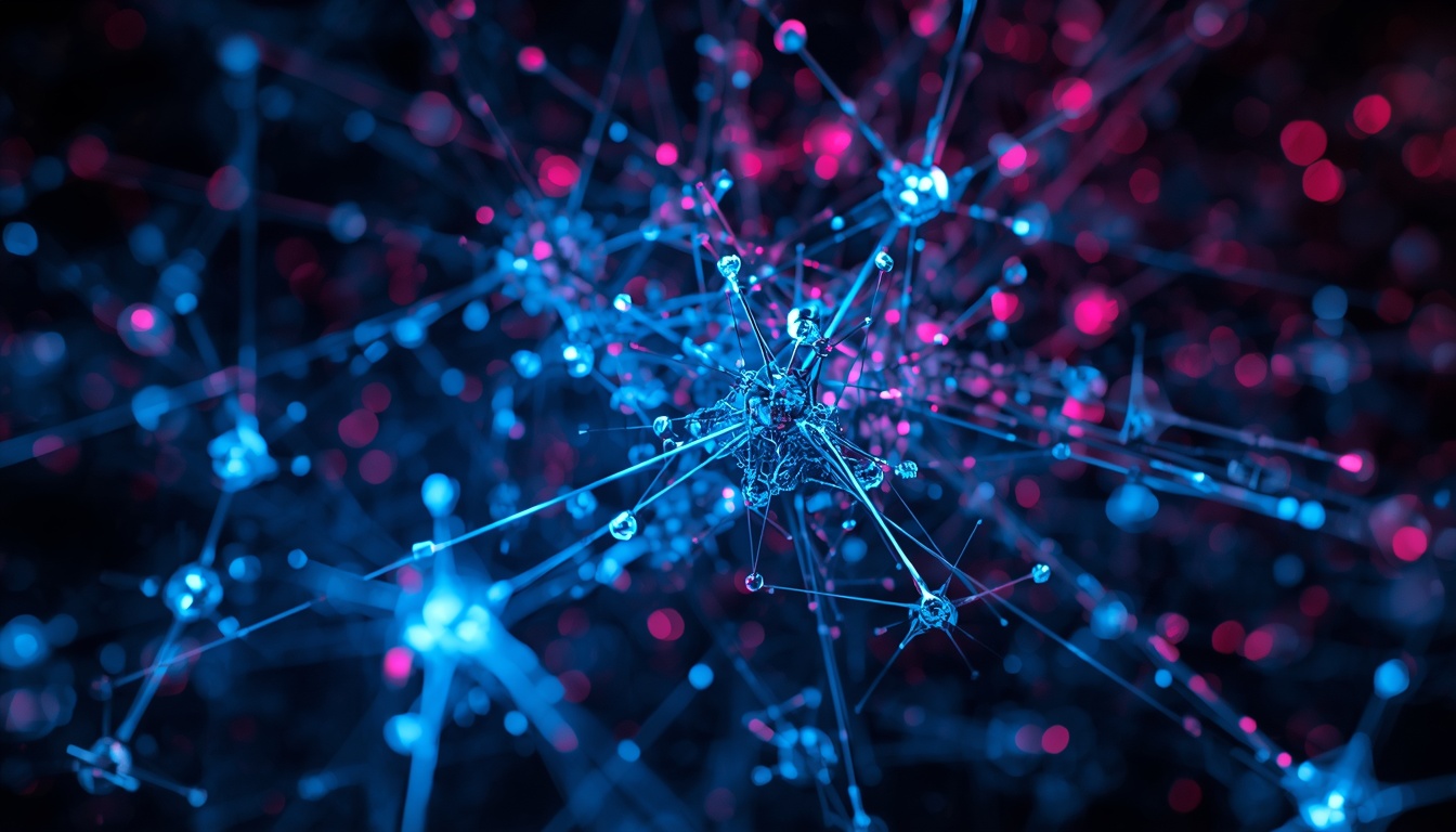 AI agent managing multiple digital tasks on holographic screens.