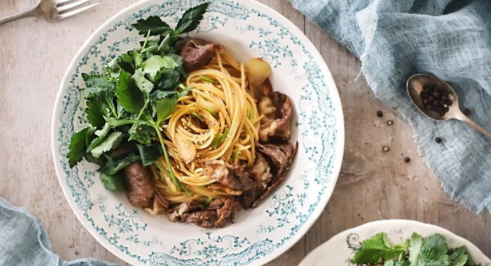 참나물 냉파스타