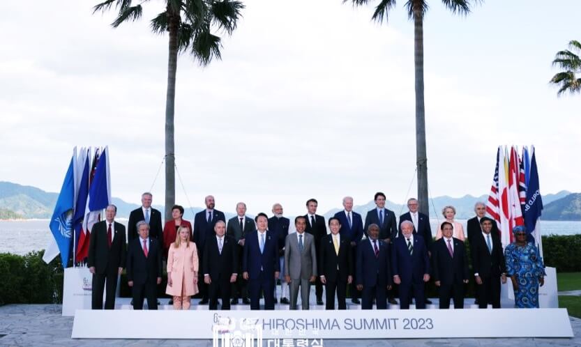G7정상회의 단체사진