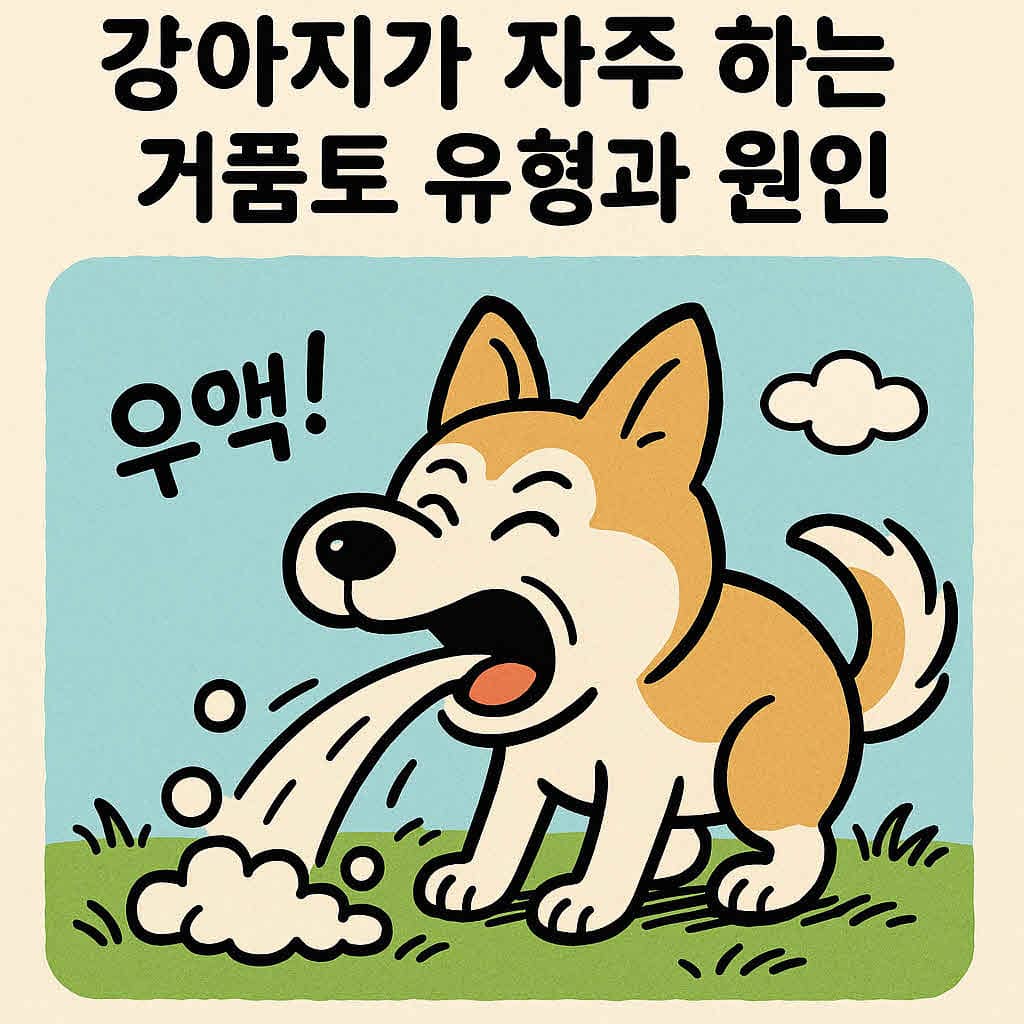 강아지가 자주 하는 거품토, 왜 그럴까?