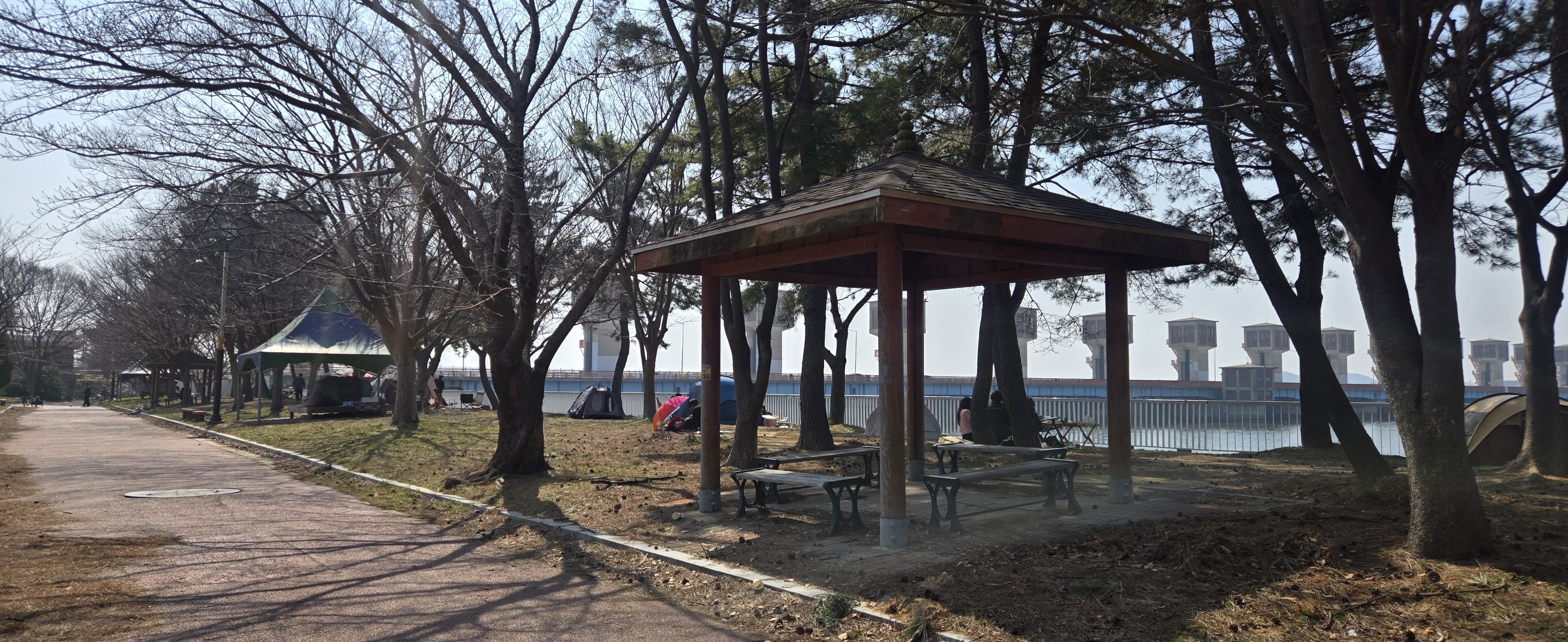 군산 하구둑 캠핑장 사진