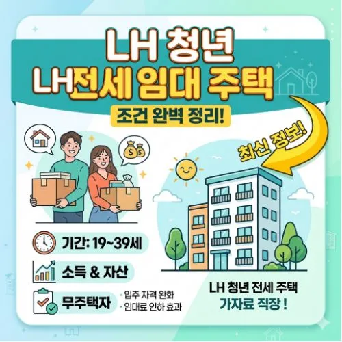 lh청년전세임대주택 조건 ❘ 월세 부담 없는 나만의 안정적인 보금자리 마련하기