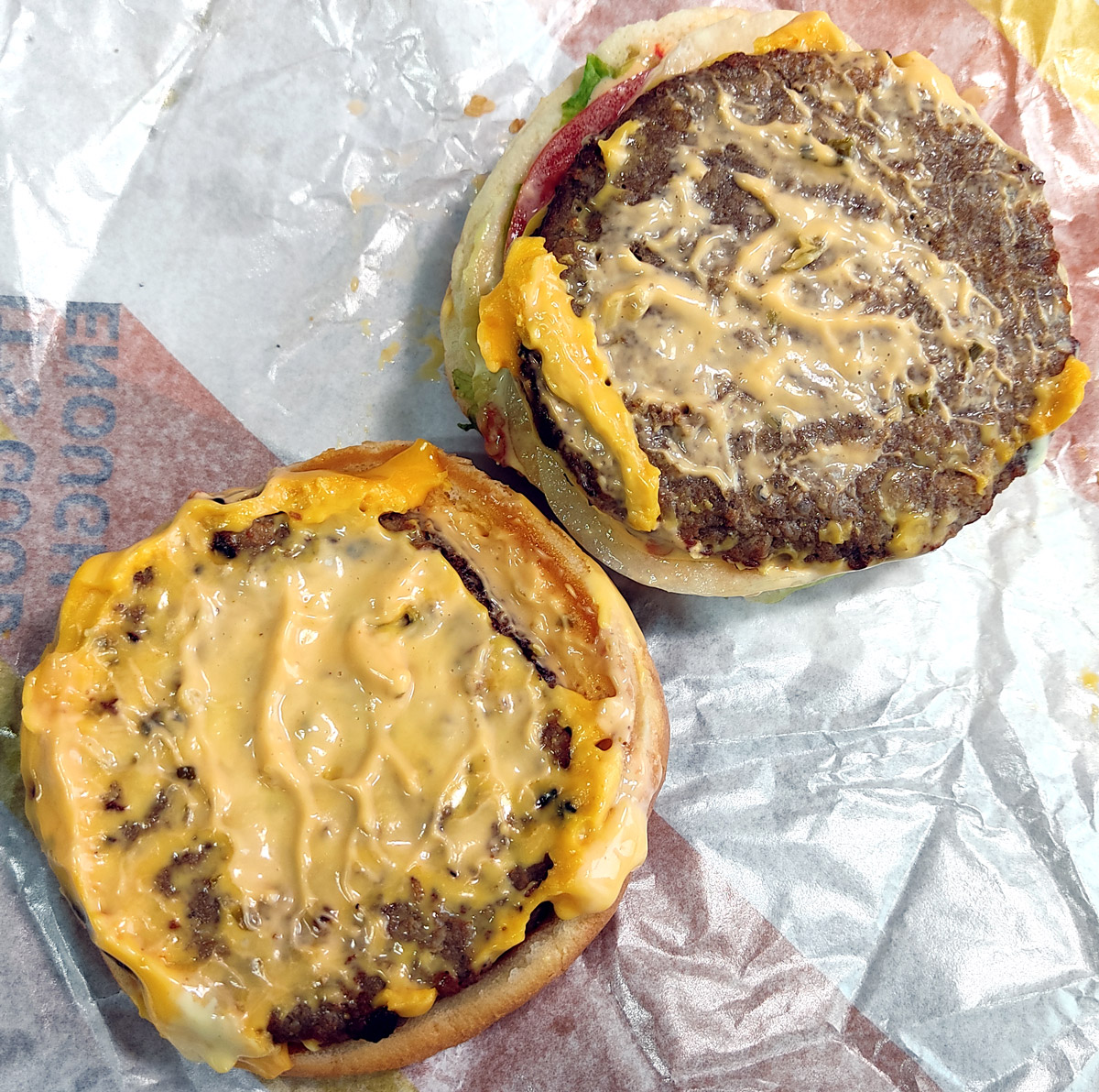 패티 사이 치즈