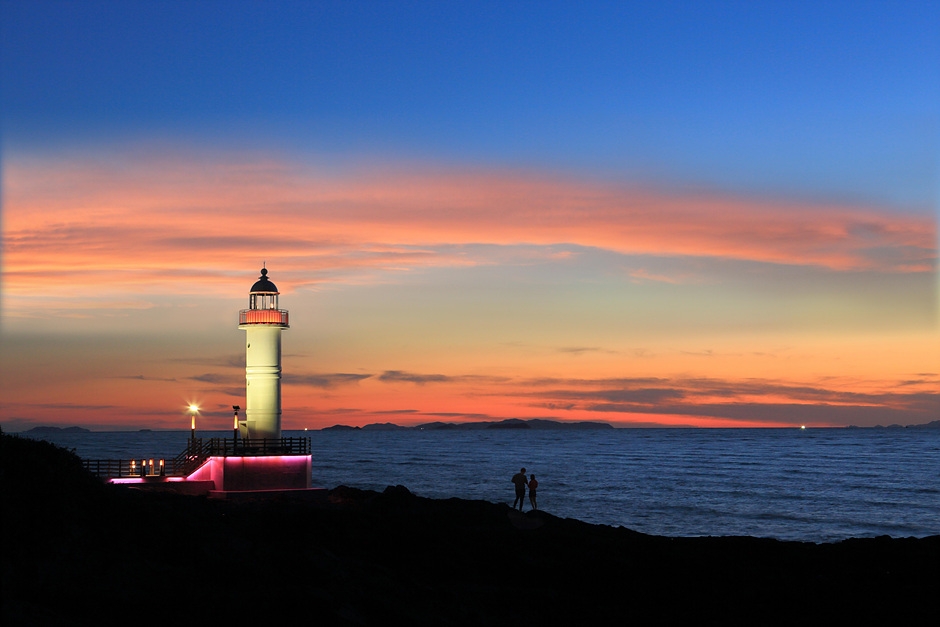 백수해안도로 노을전망대