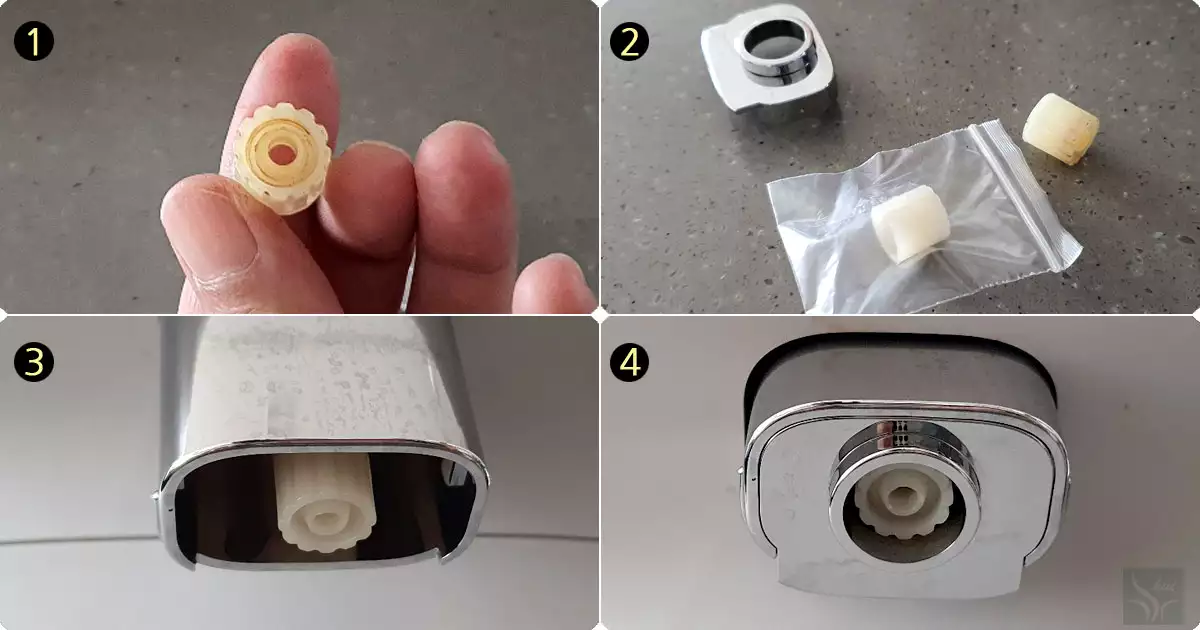 정수기 웰스WQ674WA 코크팁 교체 방법