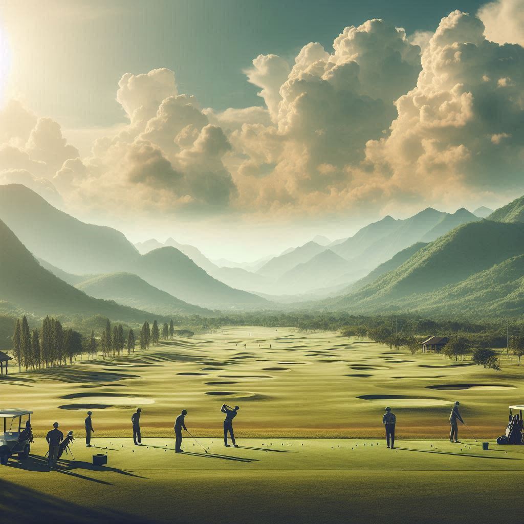 실외골프연습장 배경