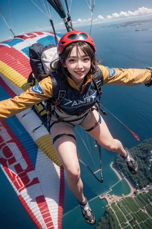 Stable diffusion AI Picture-Paragliding