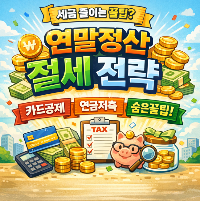 연말정산 절세 전략 (카드공제, 연금저축, 숨은꿀팁)