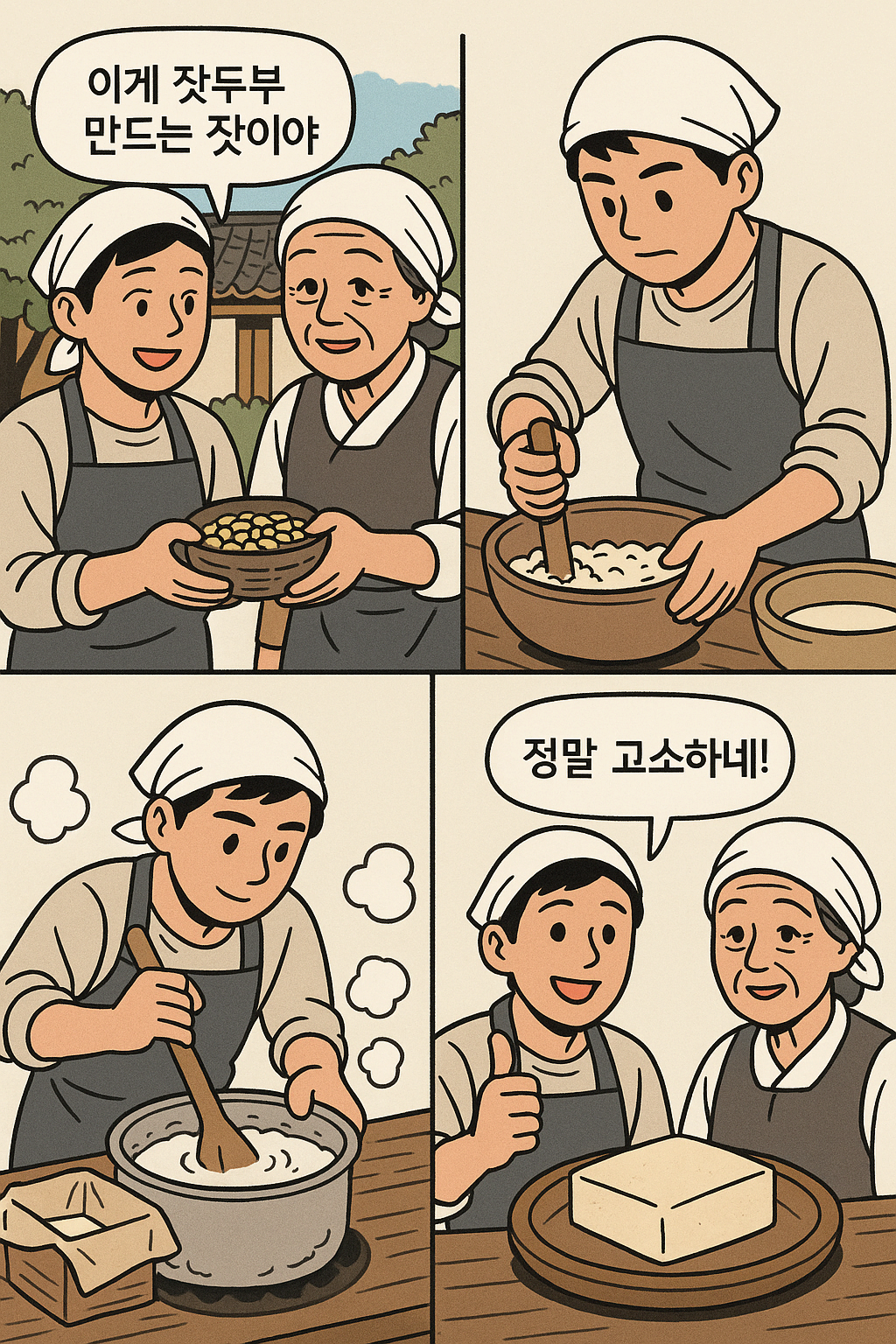 경기도 파주의 '잣두부' 전통 방식 만들기 체험기