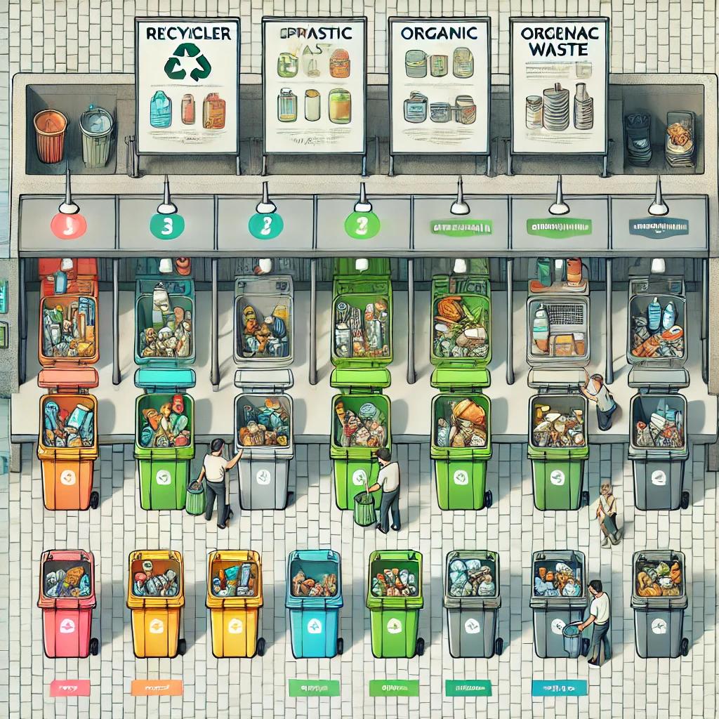 쓰레기 분리수거 안내문