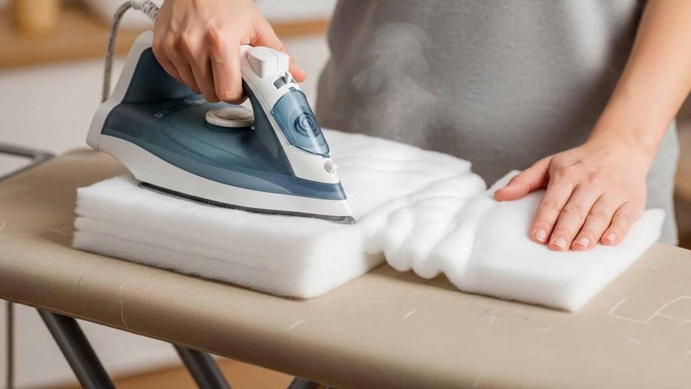 패딩 다림질 방법