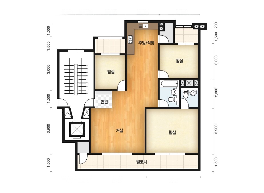 평면도(102.34㎡/84.87㎡)