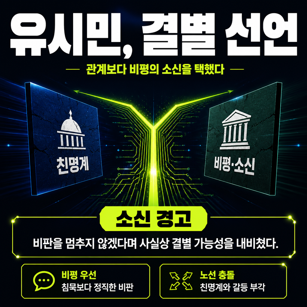 유시민, 결별 선언