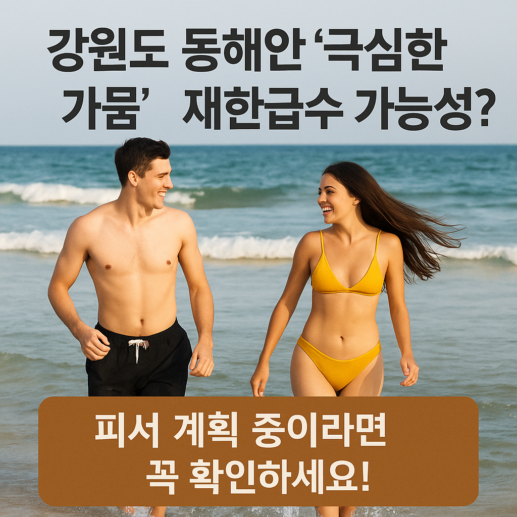 강원도 동해안 '극심한 가뭄' 여름휴가 주의사항 2