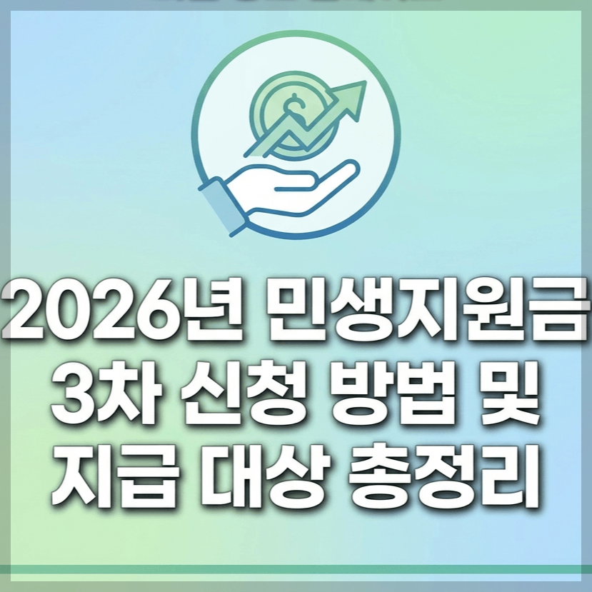 2026년 민생지원금 3차