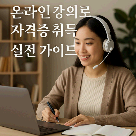 온라인 강의로 자격증 취득 실전 가이드