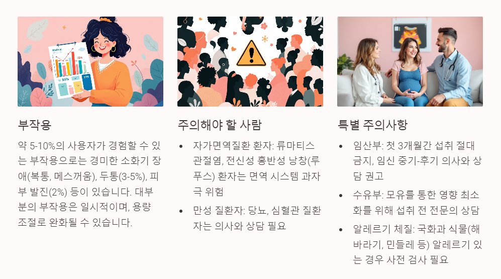애키네시아 섭취시 주의사항