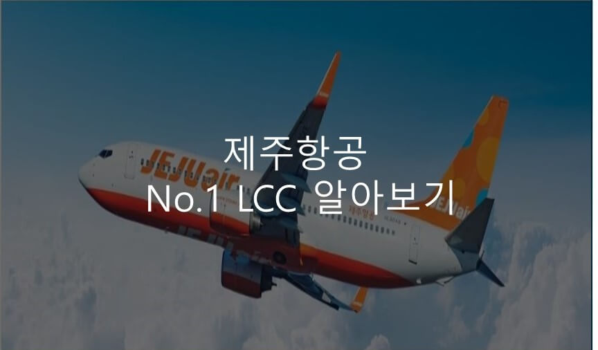 제주항공, NO.1 lcc 알아보기