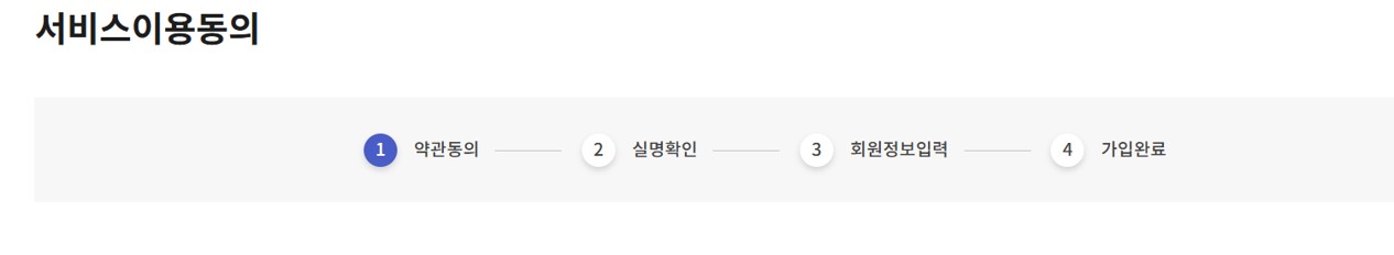 인터넷등기소 서비스이용동의