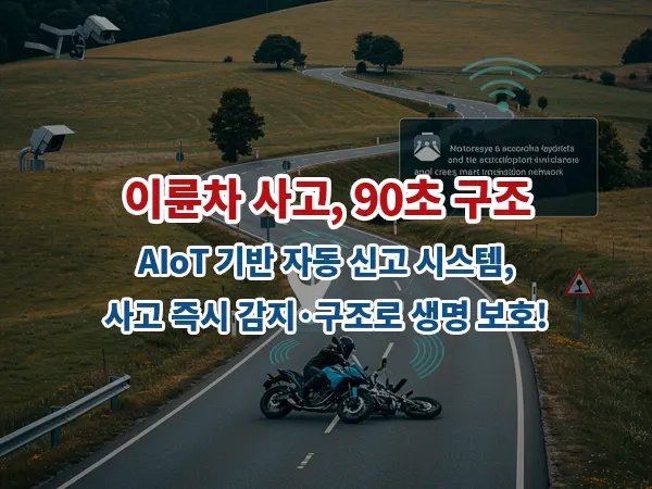 이륜차 사고, 90초 구조: AIoT 기반 자동 신고 시스템, 사고 즉시 감지·구조로 생명 보호!