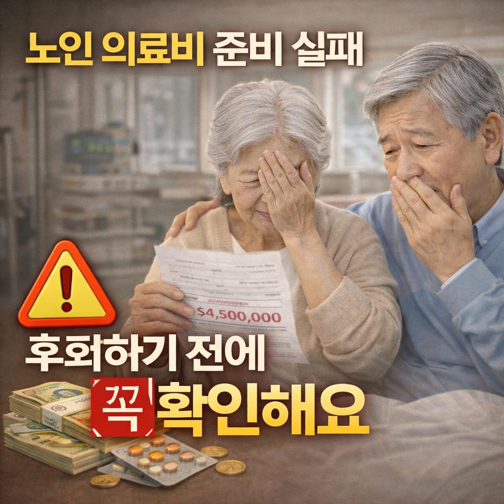 노인 의료비 준비 실패, 후회하기 전에 꼭 확인하세요