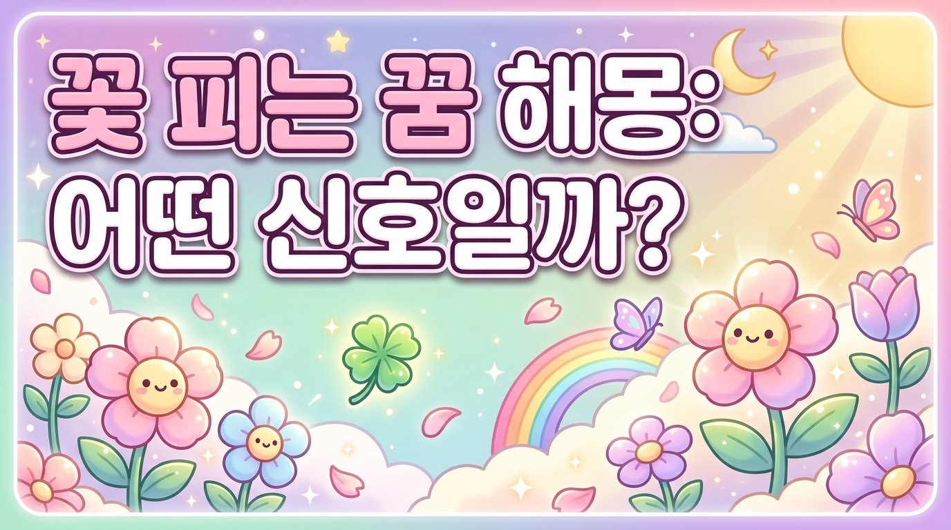 꽃피우는 꿈 해몽