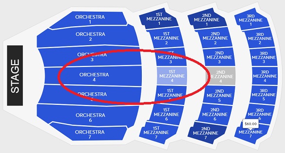 관람석 구역별 배치도
