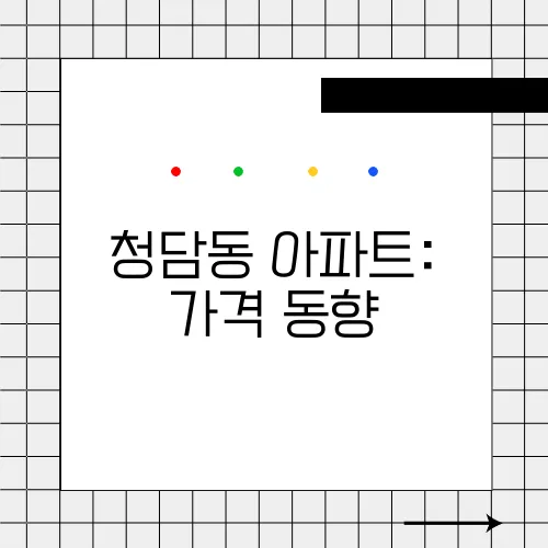 청담동 아파트: 가격 동향