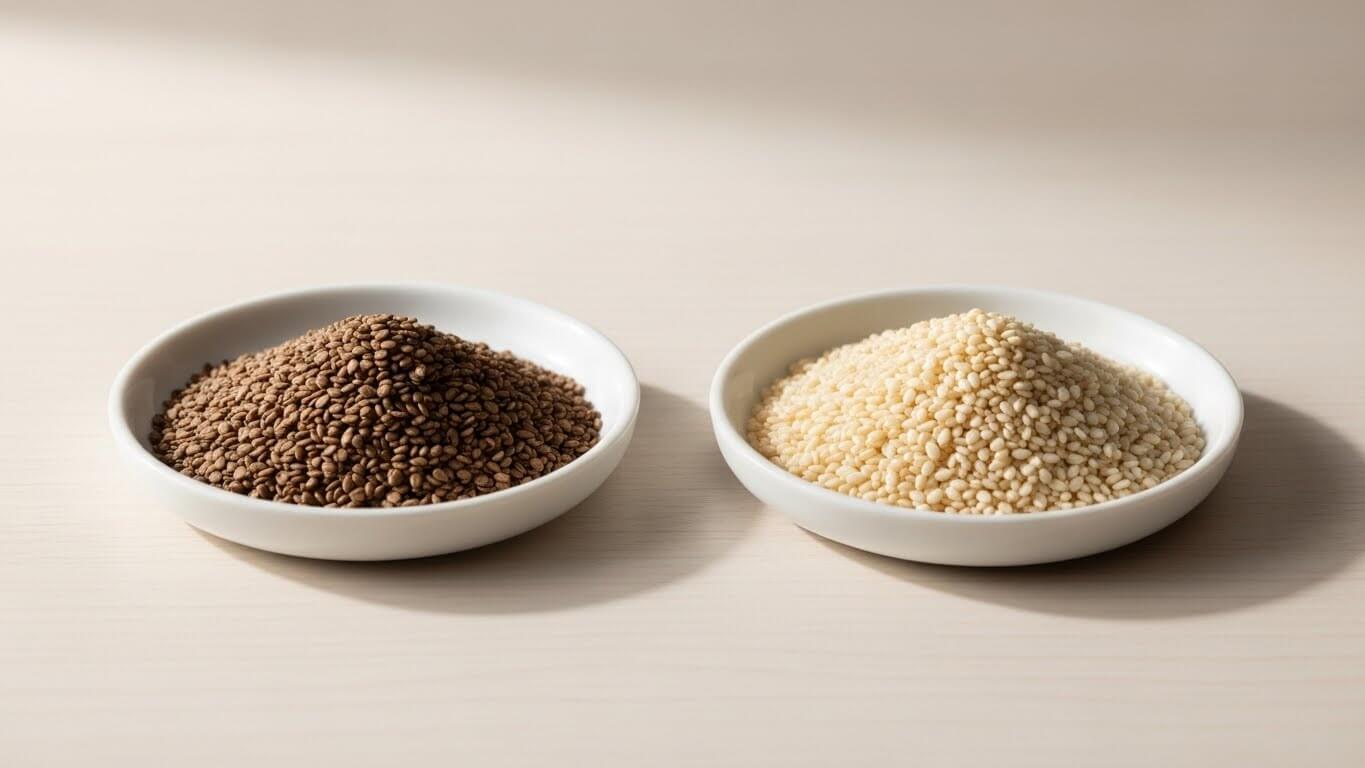 들깨와 참깨 영양분석 (오메가3, 세사민, 철분)