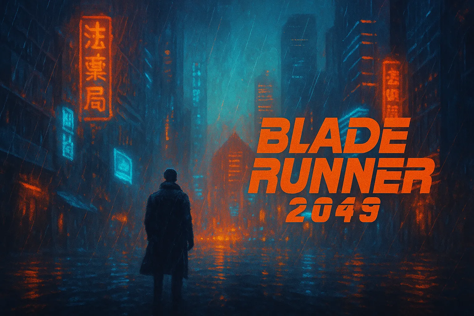 영화 블레이드러너 2049 일러스트 이미지