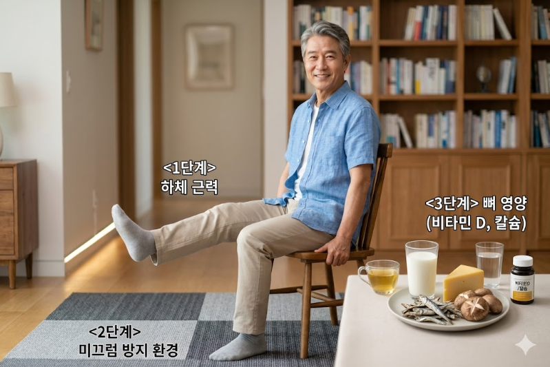 시니어 뼈건강 지켜 낙상사고 예방하는 방법