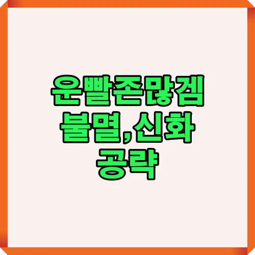 운빨존많겜 최신 메타 기준 캐릭터 공략 썸네일 이미지