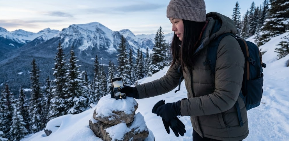 셀카사진 찍는사진